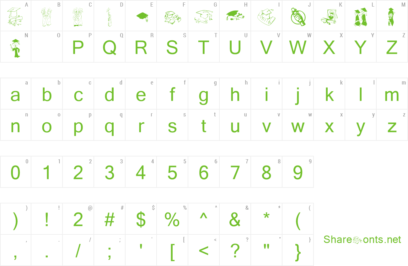 Font KR Grads 2002 preview